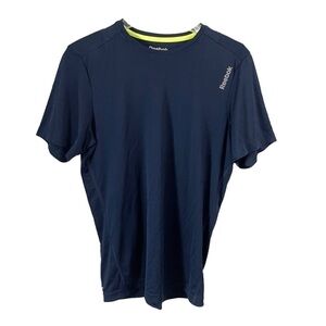 Men’s Reebok Blue Play Dry Workout Shirt Size Medium!